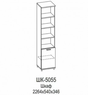 Шкаф ШК-5055 Грейс в Нефтеюганске - nefteyugansk.mebel-tymen.ru | фото