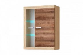 СОНАТА ВНС-800 Шкаф-витрина навесная (ш800*г368*в1046мм), ЛДСП дуб сонома/дуб сокраменто в Нефтеюганске - nefteyugansk.mebel-tymen.ru | фото