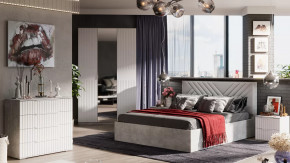 Спальный гарнитур «Хилтон» №1 Ателье светлый в Нефтеюганске - nefteyugansk.mebel-tymen.ru | фото