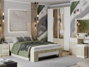 Спальный гарнитур Эдем-1 Дуб сонома/Белый жемчуг в Нефтеюганске - nefteyugansk.mebel-tymen.ru | фото