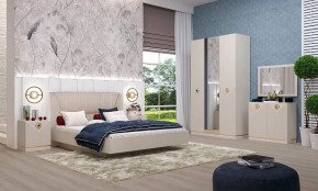 Спальня №1 "Капри" Сатин в Нефтеюганске - nefteyugansk.mebel-tymen.ru | фото