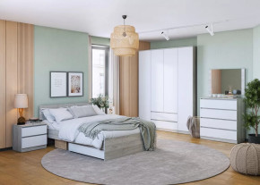 Спальня Лори, набор №ДС-1, дуб серый/белый в Нефтеюганске - nefteyugansk.mebel-tymen.ru | фото
