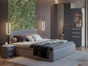 Спальня Наоми графит нубук в Нефтеюганске - nefteyugansk.mebel-tymen.ru | фото