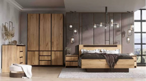 Спальня серия Бостон дуб вотан в Нефтеюганске - nefteyugansk.mebel-tymen.ru | фото