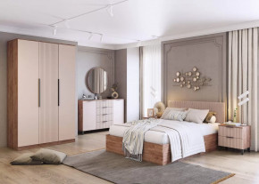 Спальня Тоскана, набор №2, дуб табачный/бисквит в Нефтеюганске - nefteyugansk.mebel-tymen.ru | фото