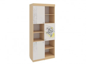 Стеллаж Форсаж дуб сонома/белый в Нефтеюганске - nefteyugansk.mebel-tymen.ru | фото