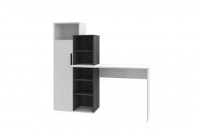 Стол компьютерный Комбо, белый-черный ясень/белый в Нефтеюганске - nefteyugansk.mebel-tymen.ru | фото