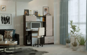 Стол компьютерный "ПКС-7" венге/дуб белфорт в Нефтеюганске - nefteyugansk.mebel-tymen.ru | фото