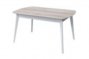 Стол обеденный Прайм, бора бора/белый в Нефтеюганске - nefteyugansk.mebel-tymen.ru | фото