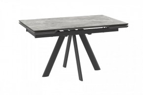 Стол раздвижной Jack-140, stone grey st cer/черный в Нефтеюганске - nefteyugansk.mebel-tymen.ru | фото