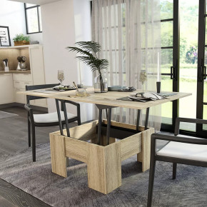 Стол Трансформер БТС сонома в Нефтеюганске - nefteyugansk.mebel-tymen.ru | фото