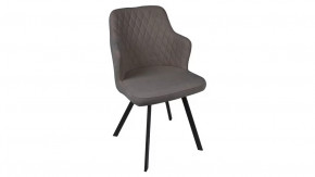 Стул «Лукас» Черный муар, Микровелюр BRENDY Latte в Нефтеюганске - nefteyugansk.mebel-tymen.ru | фото