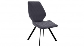 Стул «Матэо»  Черный муар, Микровелюр BRENDY Graphite в Нефтеюганске - nefteyugansk.mebel-tymen.ru | фото