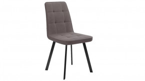 Стул «Рони»  Черный муар, Микровелюр BRENDY Latte в Нефтеюганске - nefteyugansk.mebel-tymen.ru | фото