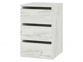 Тумба Кент-1 Секция-4 Дуб Крафт Белый в Нефтеюганске - nefteyugansk.mebel-tymen.ru | фото