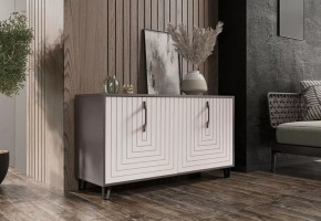 Тумба Квадро М-5, софт серый/софт вайт в Нефтеюганске - nefteyugansk.mebel-tymen.ru | фото