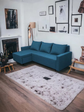 Угловой диван Шерри Савана Деним в Нефтеюганске - nefteyugansk.mebel-tymen.ru | фото