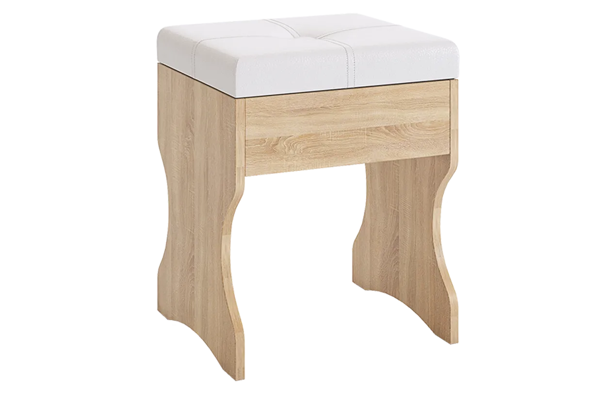 Пуф Виктория-1 дуб сонома в Нефтеюганске - nefteyugansk.mebel-tymen.ru | фото